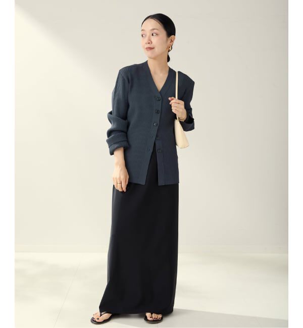 Plage「《追加》R&rsquo;IAM RIBシェイプカーディガン」|カーディガン|