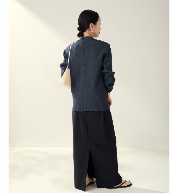 Plage「《追加》R&rsquo;IAM RIBシェイプカーディガン」|カーディガン|