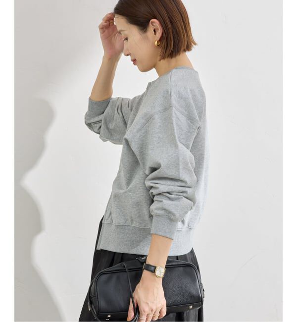 IENA「《追加予約》ジップオープン2WAYスウェットプルオーバー」|スウェット・ジャージ|