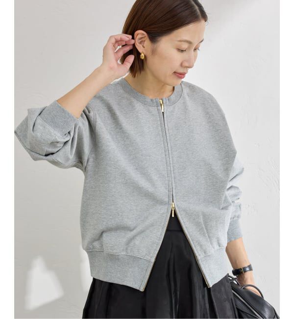 IENA「《追加予約》ジップオープン2WAYスウェットプルオーバー」|スウェット・ジャージ|