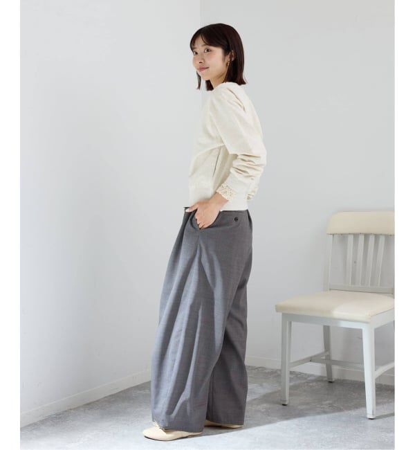 IENA「《追加予約》ジップオープン2WAYスウェットプルオーバー」|スウェット・ジャージ|