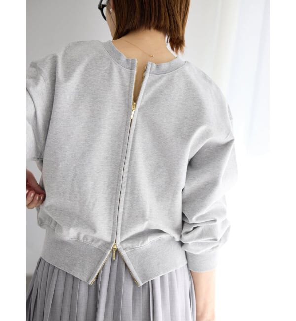 IENA「《追加予約》ジップオープン2WAYスウェットプルオーバー」|スウェット・ジャージ|