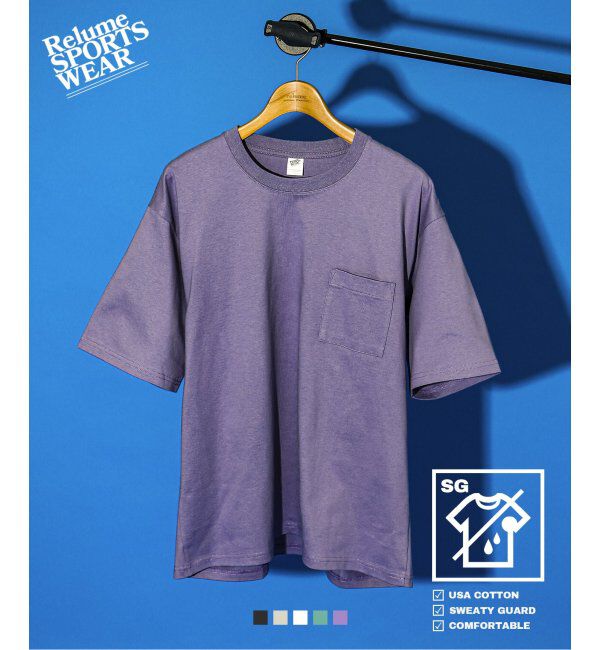JOURNAL STANDARD relume「《追加》USA コットン 汗ジミ防止 Tシャツ」|Tシャツ・カットソー|パープル