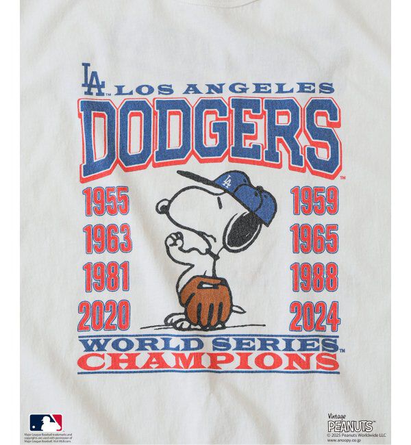 JOURNAL STANDARD relume「PEANUTS 別注 MLB ベースボール プリントTシャツ」|Tシャツ・カットソー|