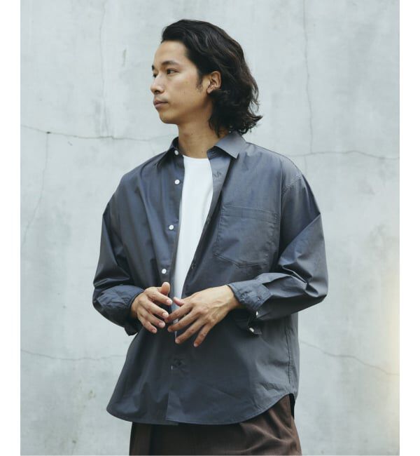 JOURNAL STANDARD relume「JAMES FABRIC / ジェームスファブリック コットン タイプライター シャツ」|シャツ・ブラウス|ブラック B