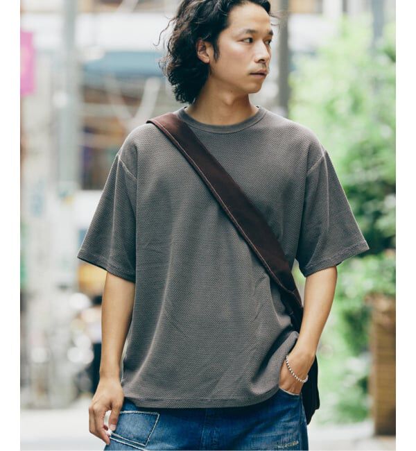JOURNAL STANDARD relume「バックピケ シングルステッチ Tシャツ」|Tシャツ・カットソー|ブラウン