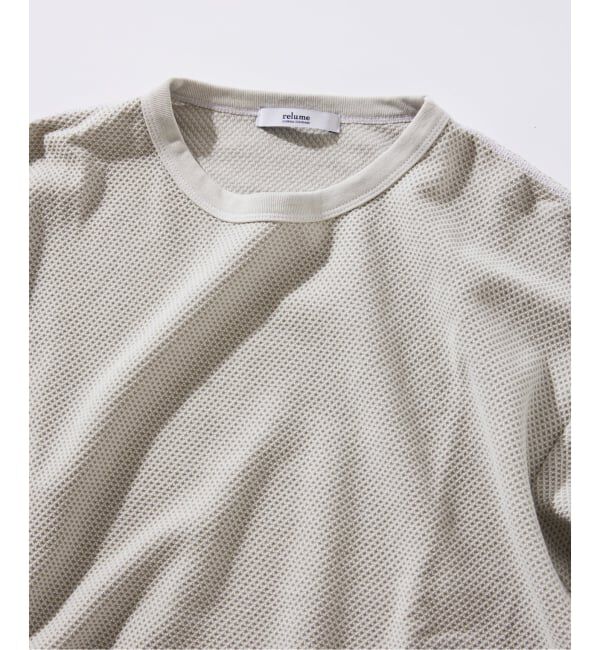 JOURNAL STANDARD relume「バックピケ シングルステッチ Tシャツ」|Tシャツ・カットソー|ベージュ B