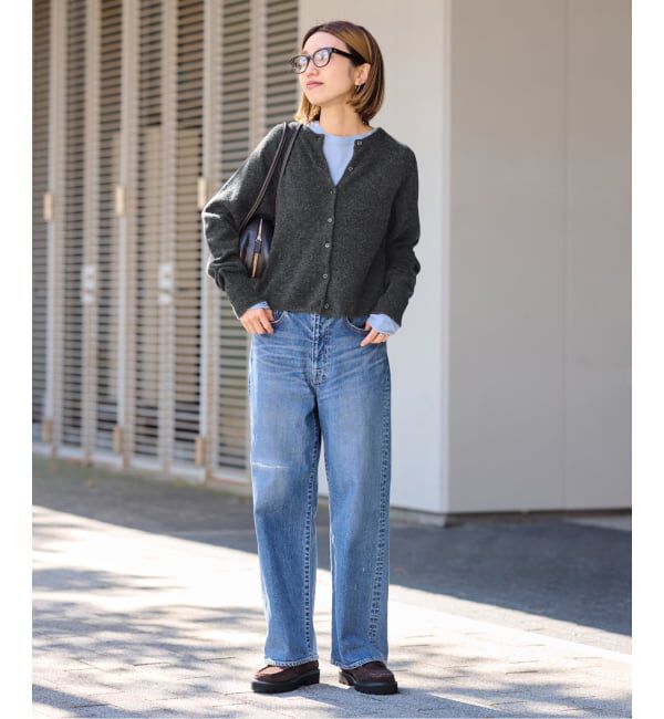 FRAMeWORK「圧縮ウールクルーネックカーディガン」|カーディガン|