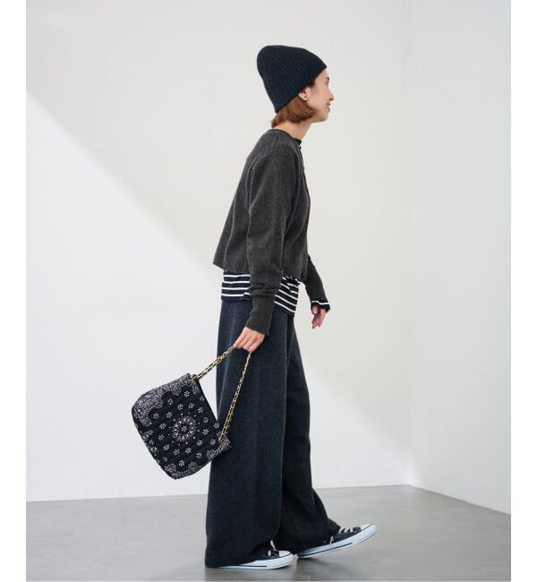 FRAMeWORK「圧縮ウールクルーネックカーディガン」|カーディガン|