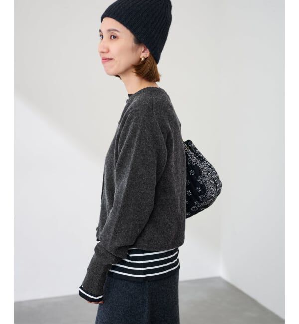 FRAMeWORK「圧縮ウールクルーネックカーディガン」|カーディガン|