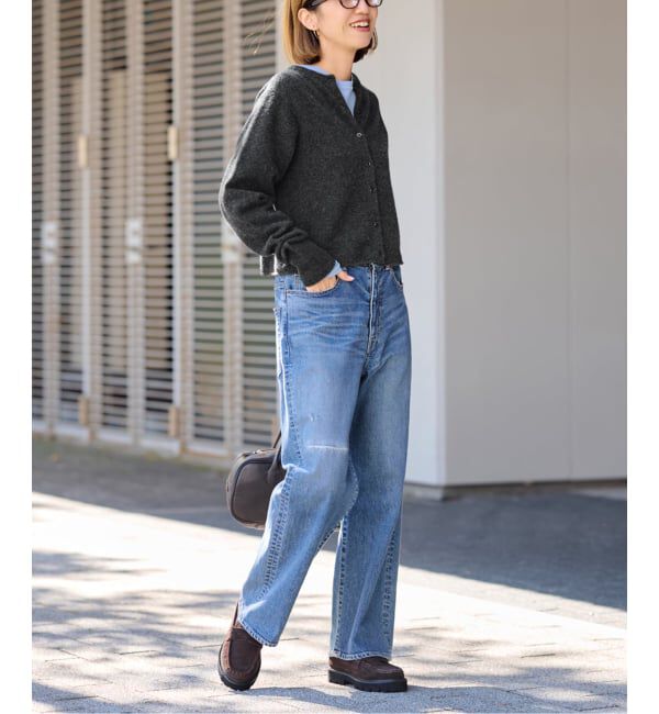 FRAMeWORK「圧縮ウールクルーネックカーディガン」|カーディガン|