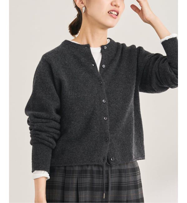 FRAMeWORK「圧縮ウールクルーネックカーディガン」|カーディガン|