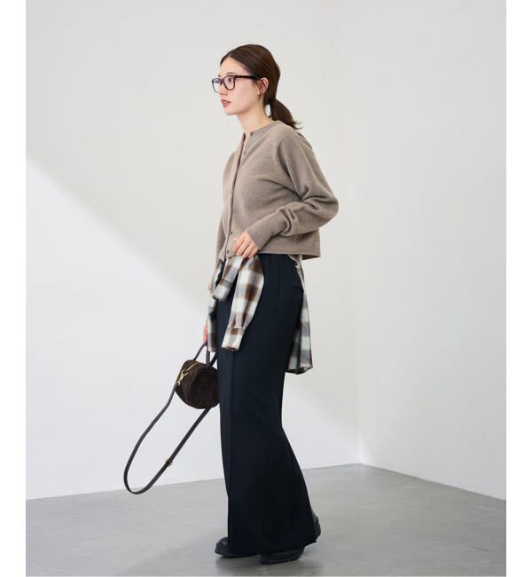 FRAMeWORK「圧縮ウールクルーネックカーディガン」|カーディガン|