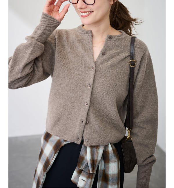 FRAMeWORK「圧縮ウールクルーネックカーディガン」|カーディガン|