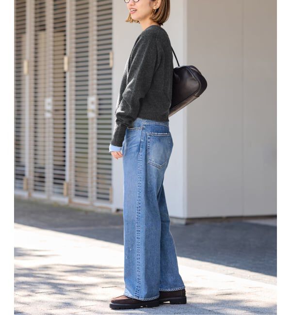 FRAMeWORK「圧縮ウールクルーネックカーディガン」|カーディガン|