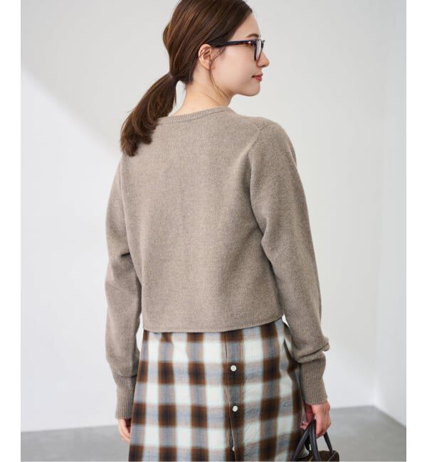 FRAMeWORK「圧縮ウールクルーネックカーディガン」|カーディガン|