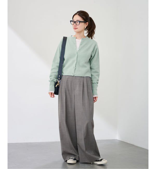 FRAMeWORK「圧縮ウールクルーネックカーディガン」|カーディガン|