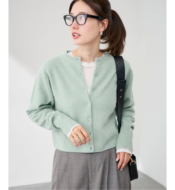 FRAMeWORK「圧縮ウールクルーネックカーディガン」|カーディガン|