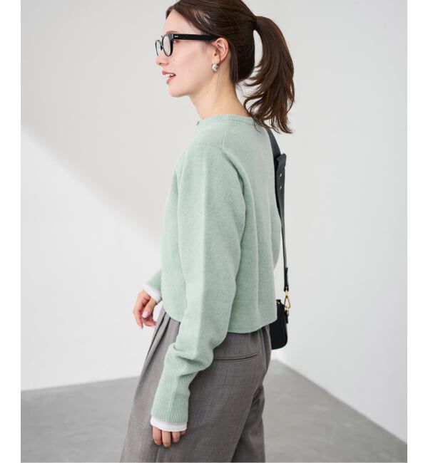 FRAMeWORK「圧縮ウールクルーネックカーディガン」|カーディガン|