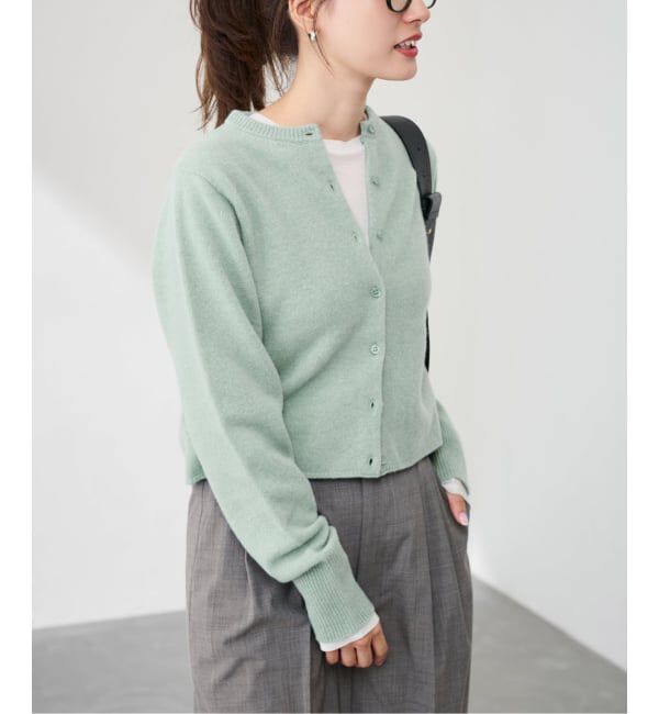 FRAMeWORK「圧縮ウールクルーネックカーディガン」|カーディガン|