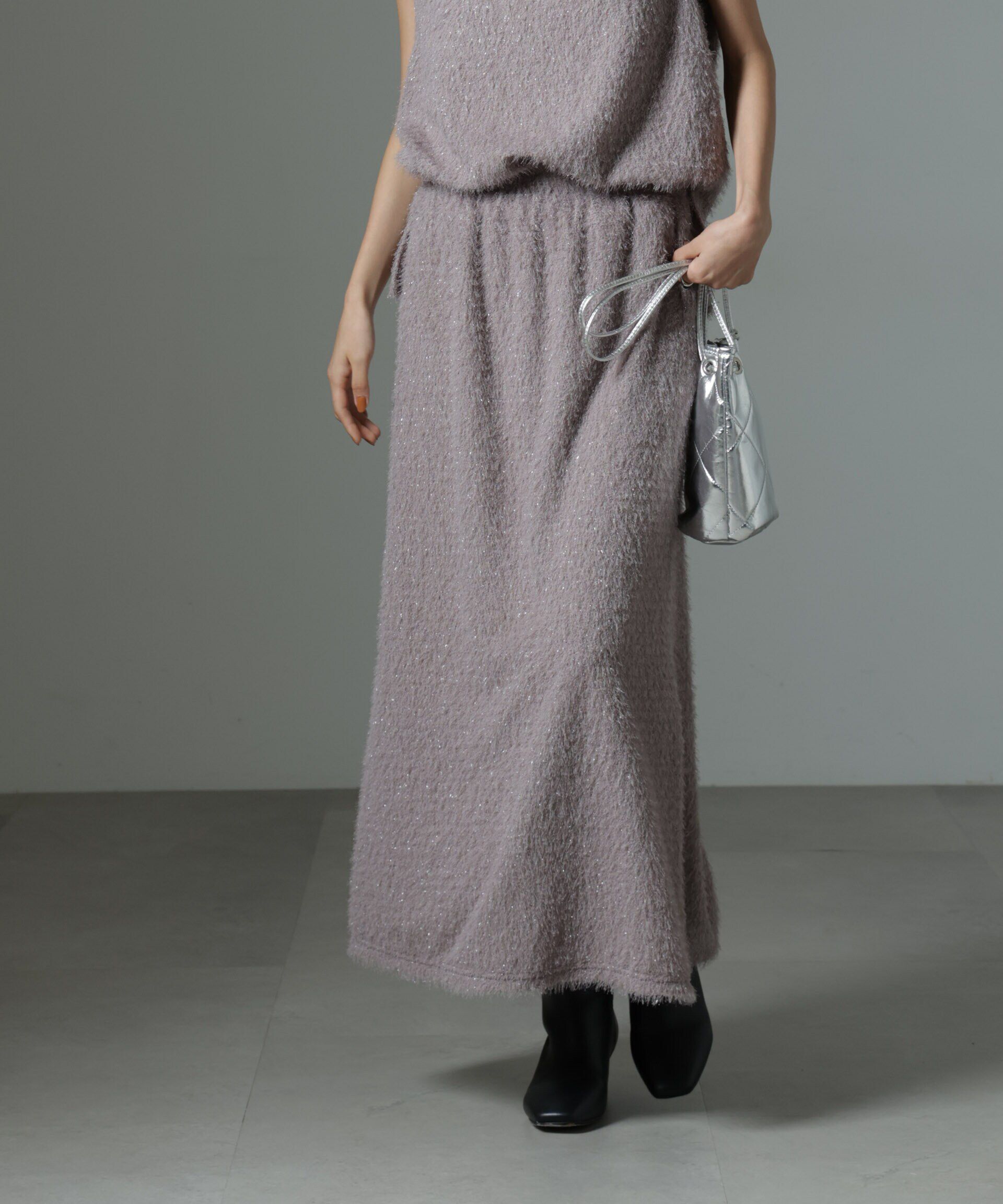 nano･universe「シャギーナロースカート（セットアップ可）」|スカート|