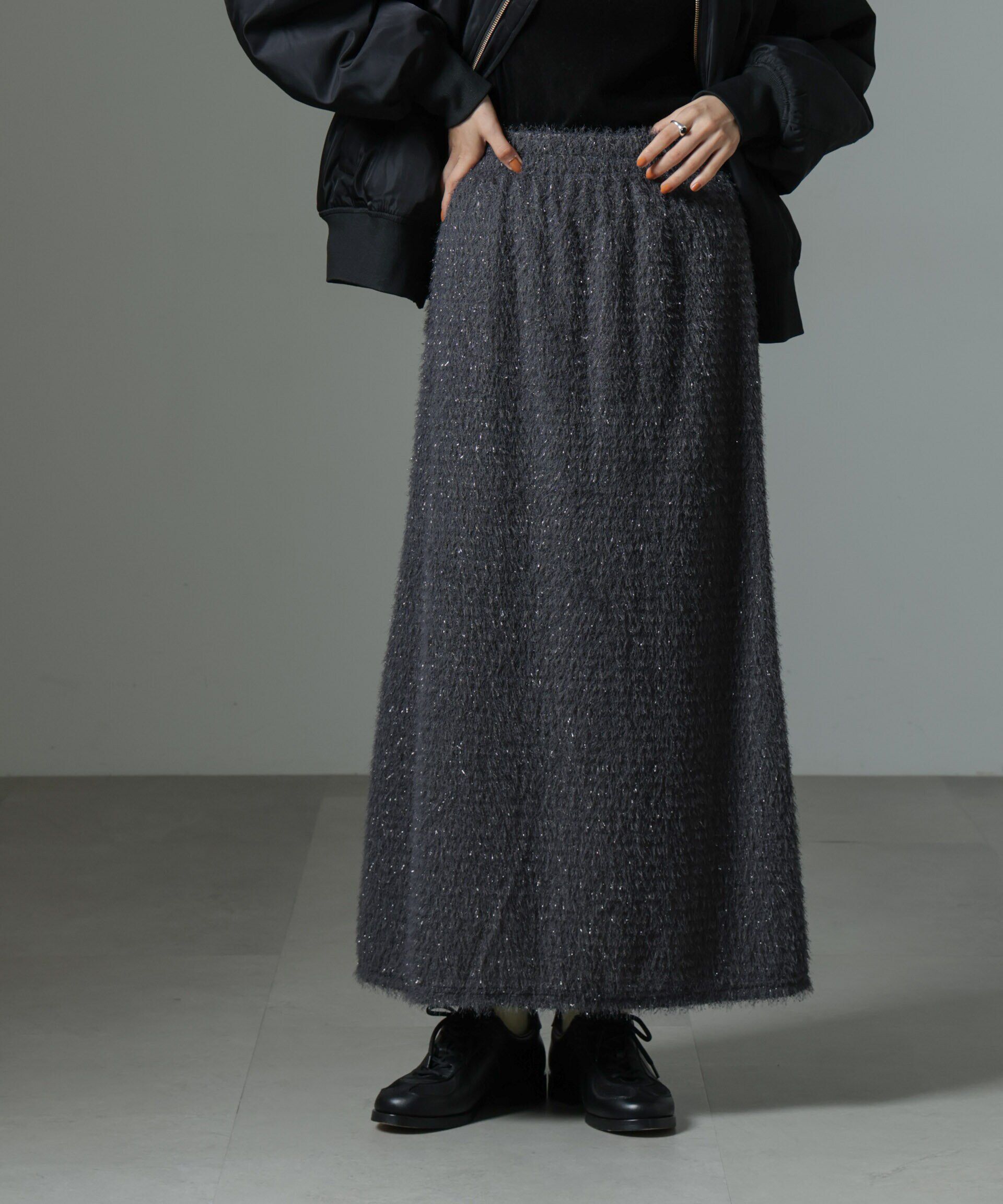 nano･universe「シャギーナロースカート（セットアップ可）」|スカート|