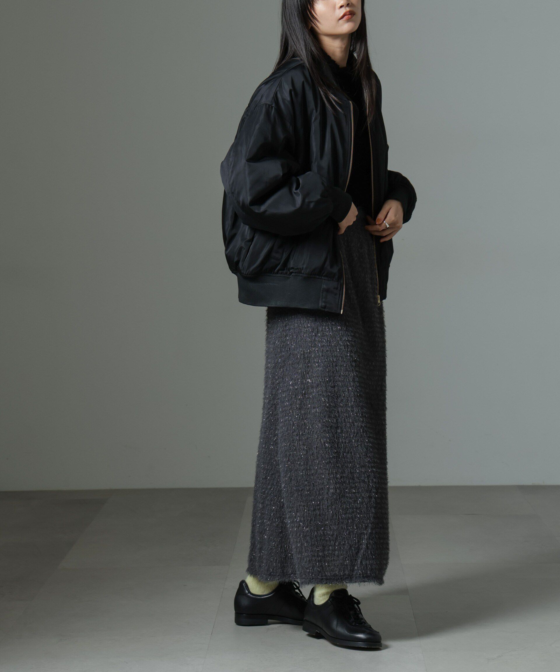 nano･universe「シャギーナロースカート（セットアップ可）」|スカート|