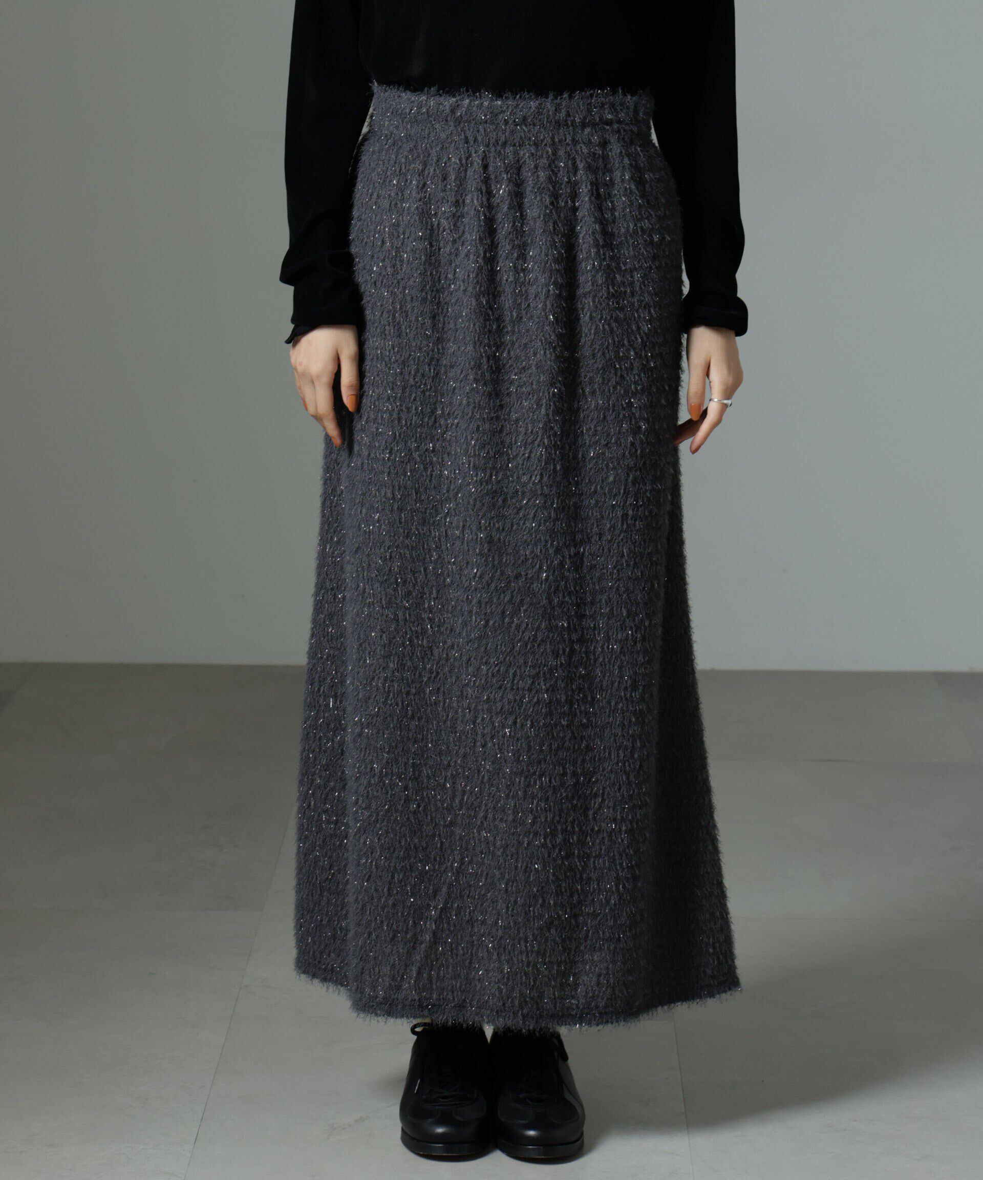 nano･universe「シャギーナロースカート（セットアップ可）」|スカート|