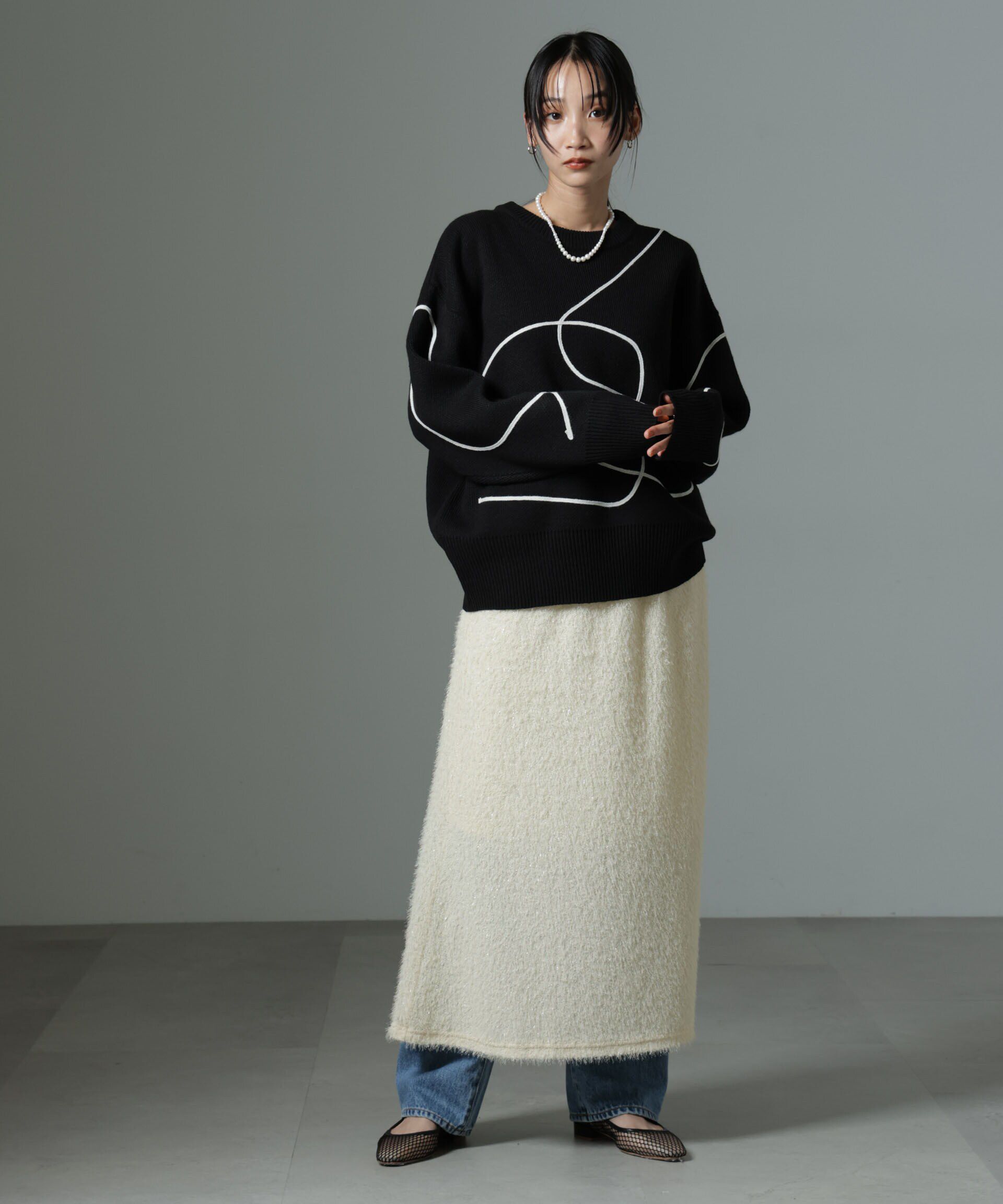 nano･universe「シャギーナロースカート（セットアップ可）」|スカート|