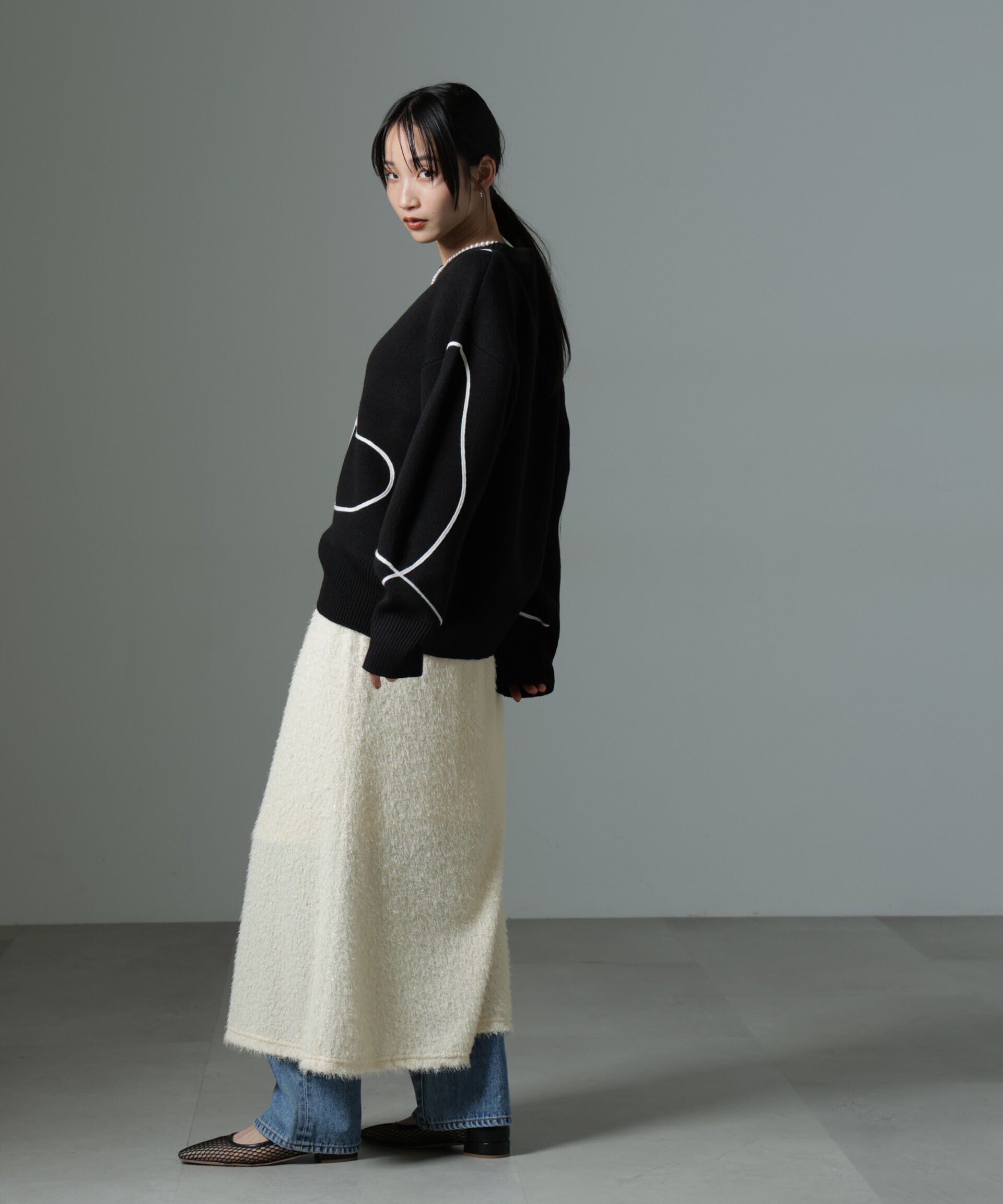 nano･universe「シャギーナロースカート（セットアップ可）」|スカート|