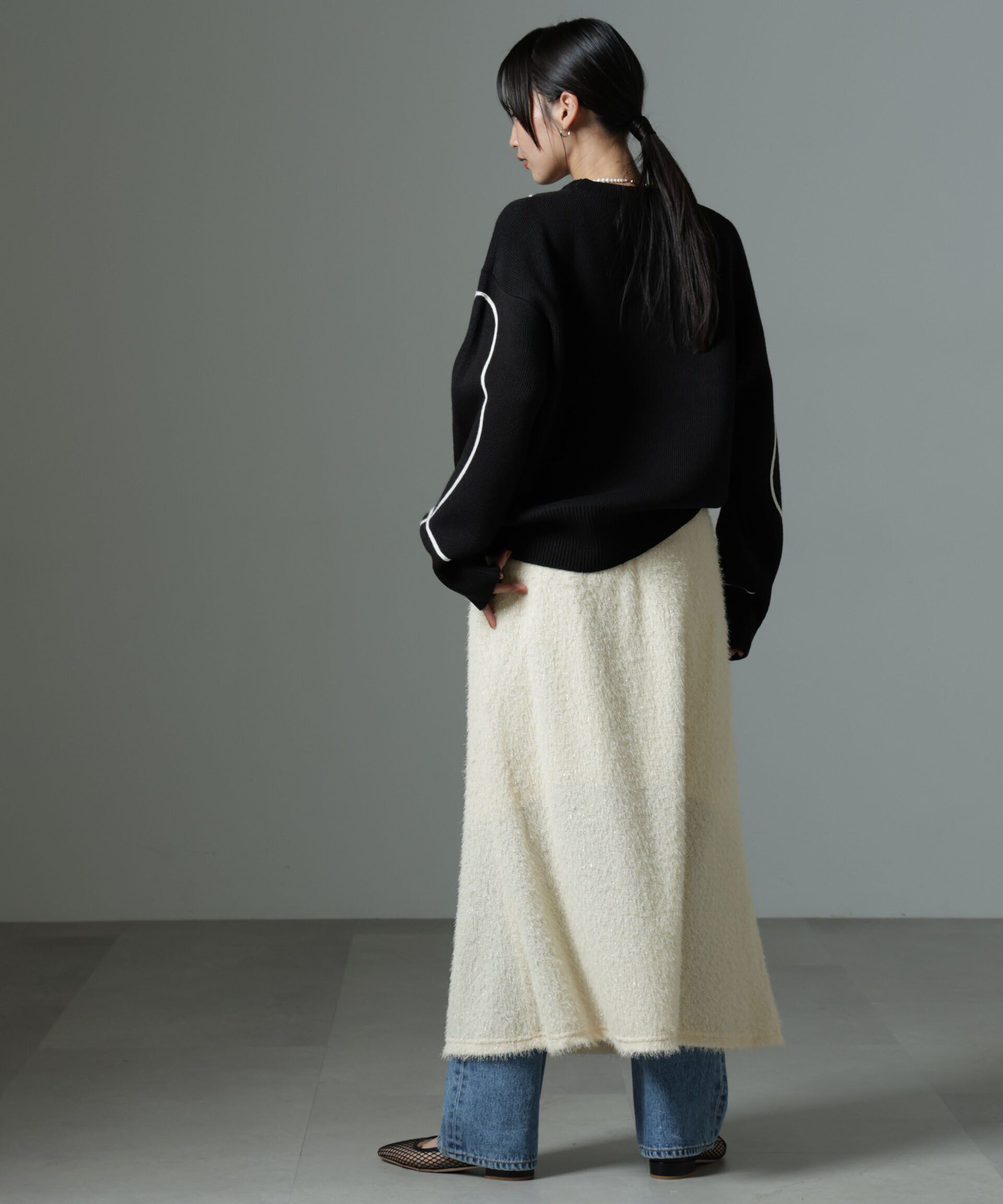 nano･universe「シャギーナロースカート（セットアップ可）」|スカート|