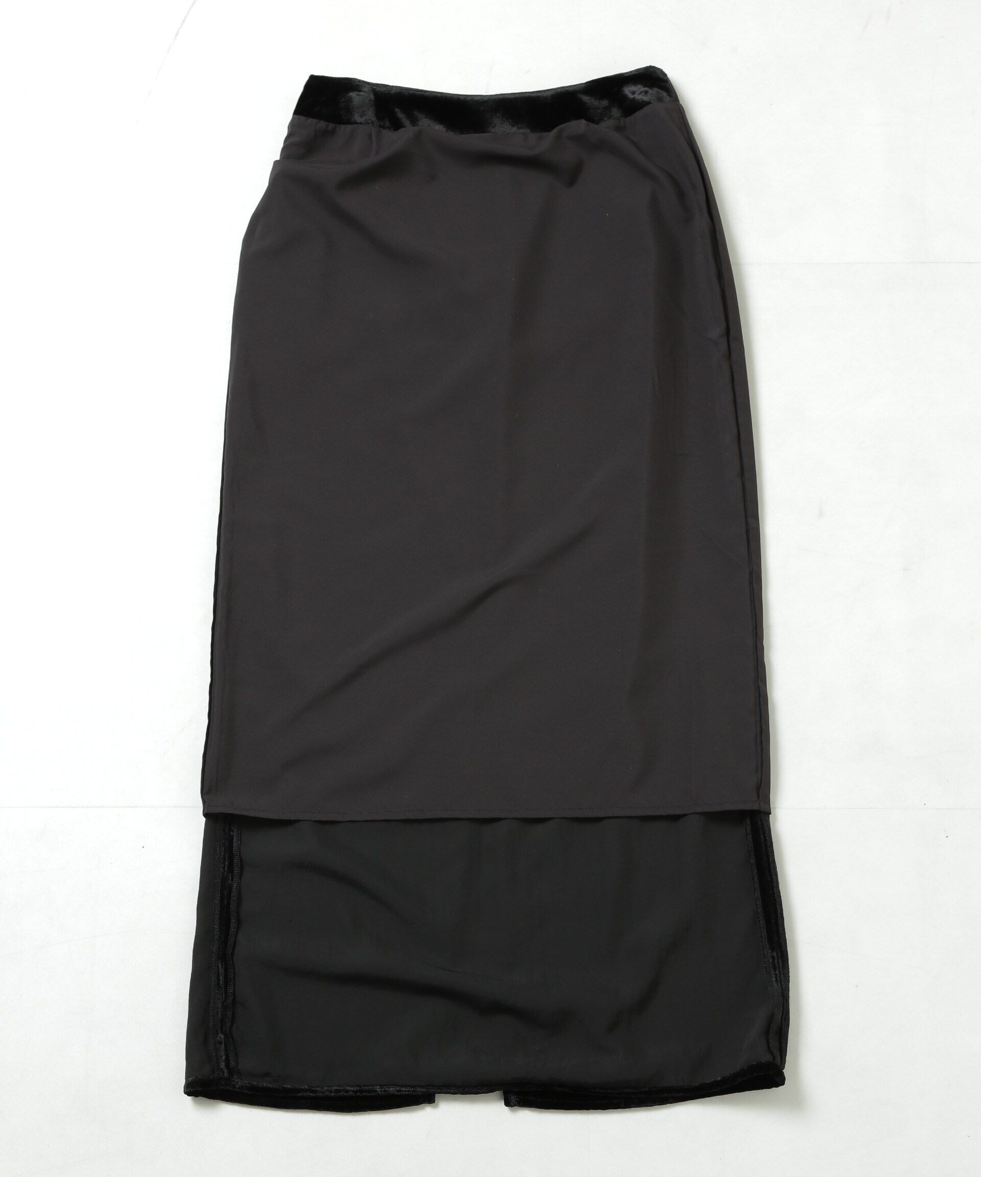 nano･universe「ベロアナロースカート」|スカート|