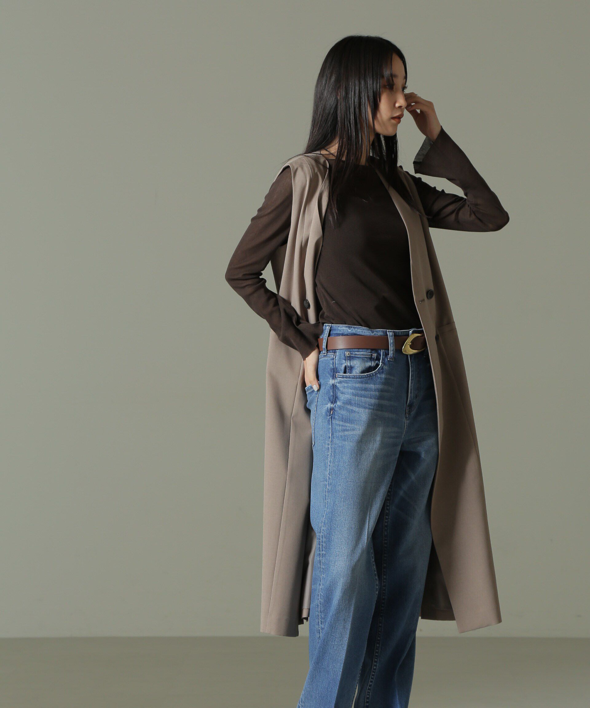 nano･universe「Healthy DENIM/別注 Tallow ストレート デニム」|チノ|