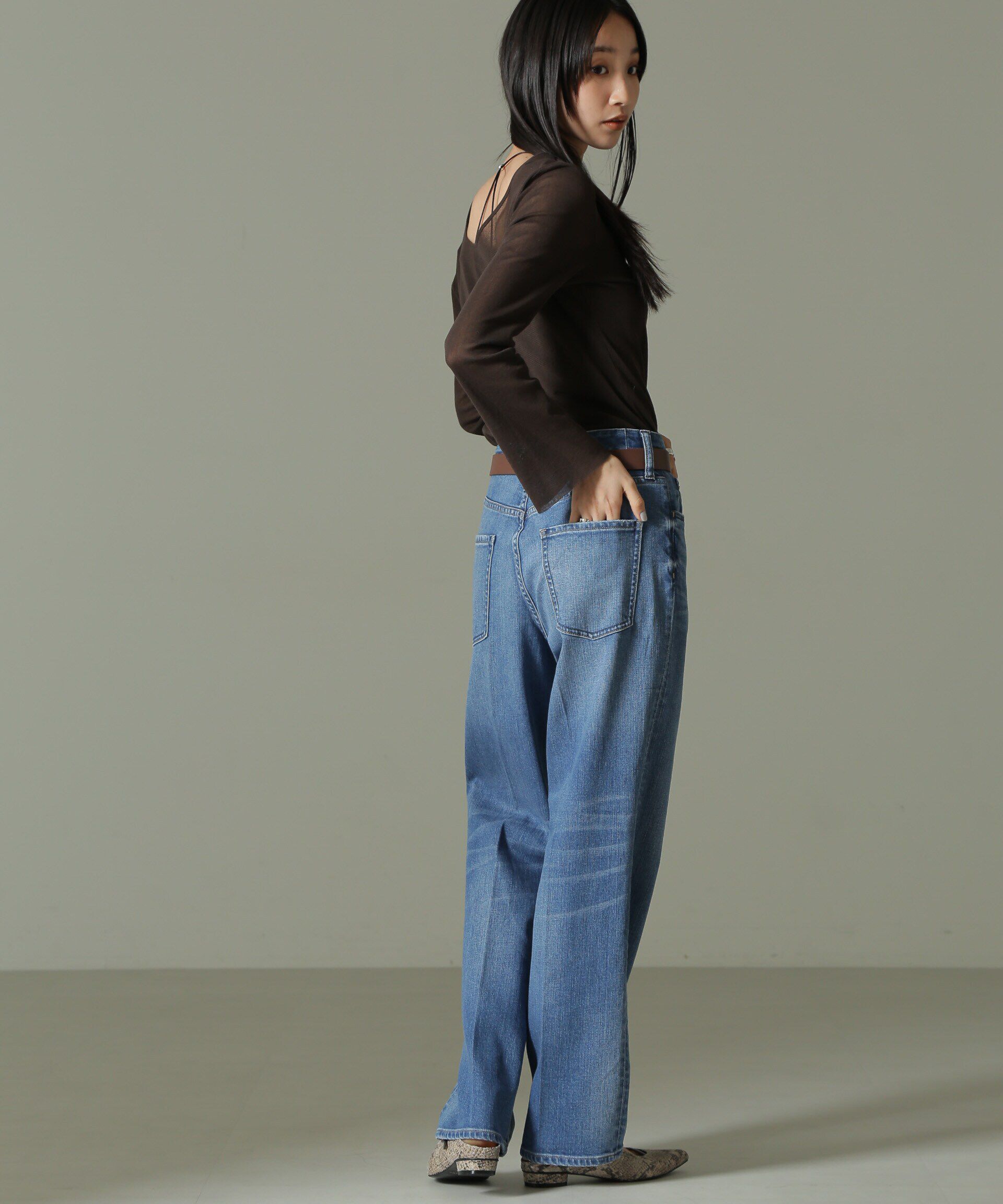 nano･universe「Healthy DENIM/別注 Tallow ストレート デニム」|チノ|