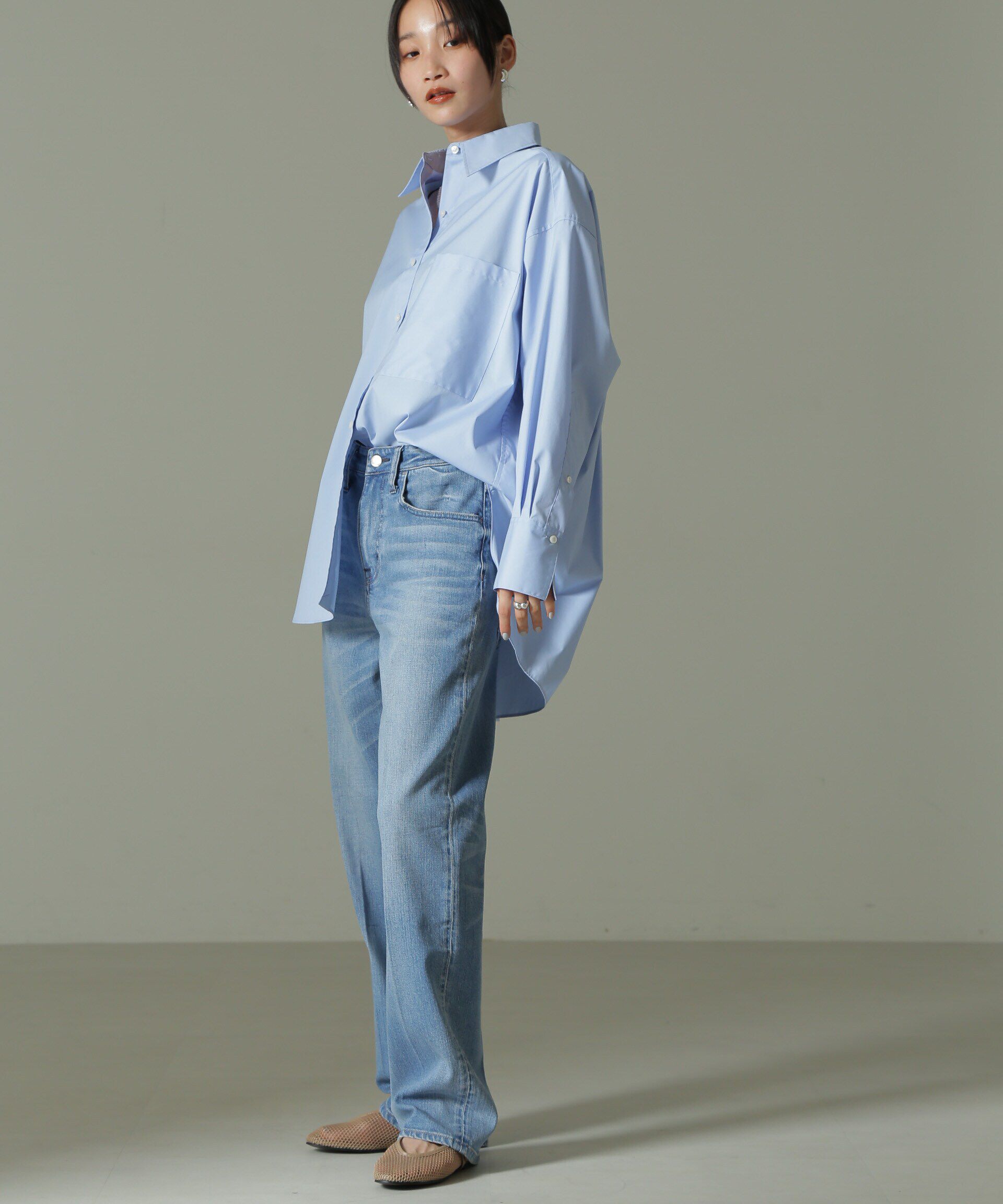 nano･universe「Healthy DENIM/別注 Tallow ストレート デニム」|チノ|