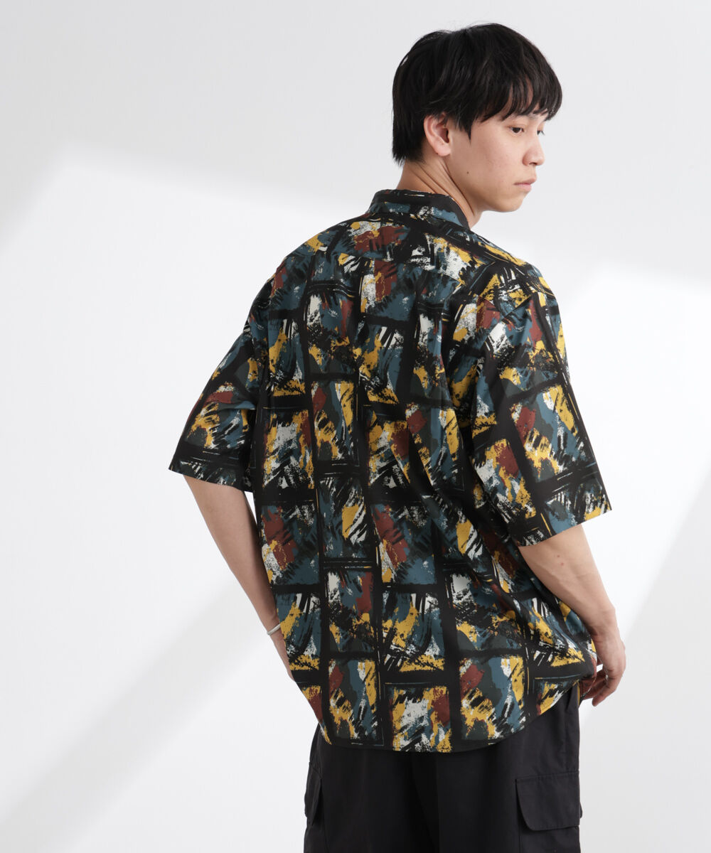 nano･universe「アート柄シャツ 半袖」|シャツ・ブラウス|