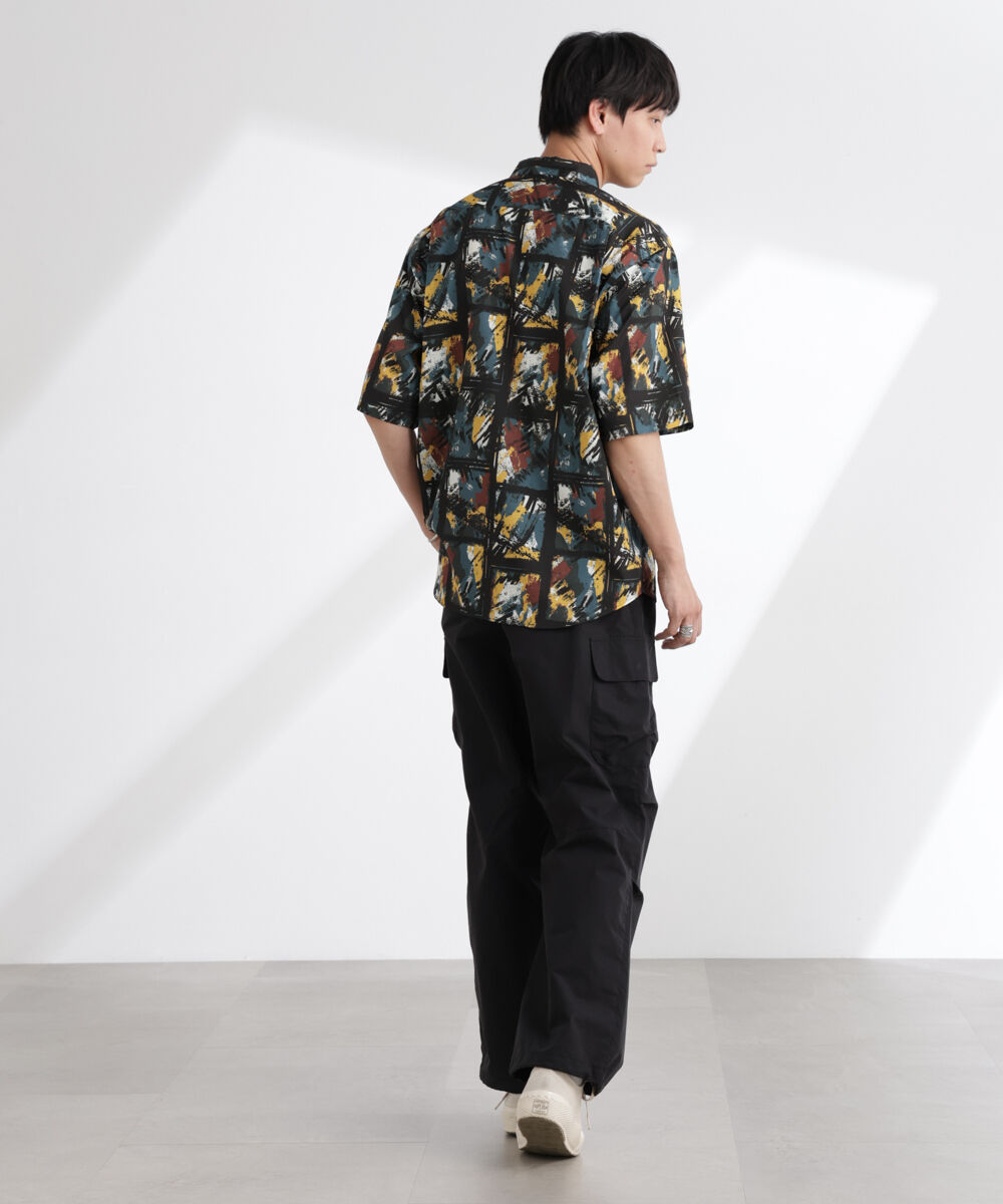 nano･universe「アート柄シャツ 半袖」|シャツ・ブラウス|
