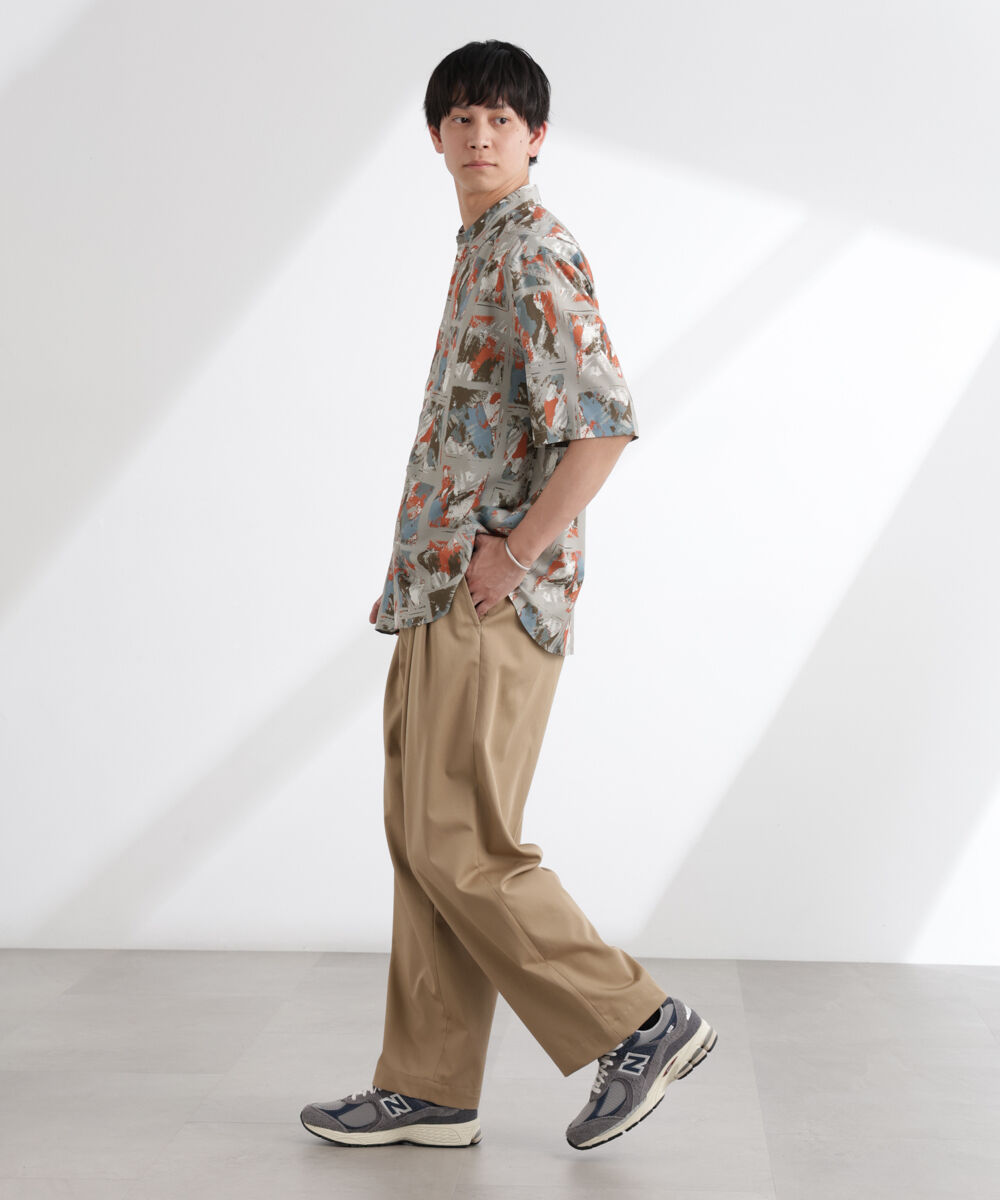 nano･universe「アート柄シャツ 半袖」|シャツ・ブラウス|