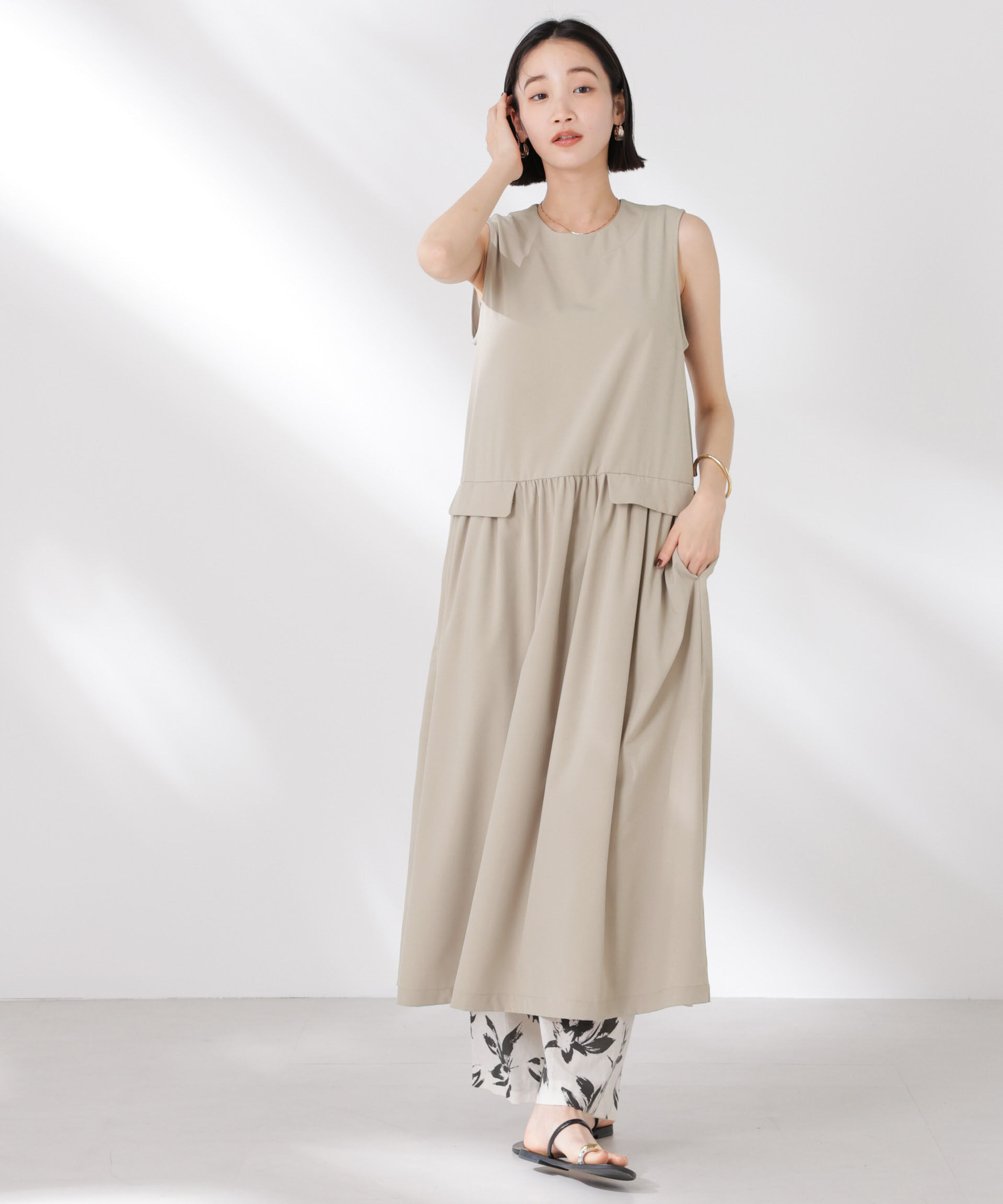 nano･universe「ウェスト切り替えワンピース」|ワンピース|