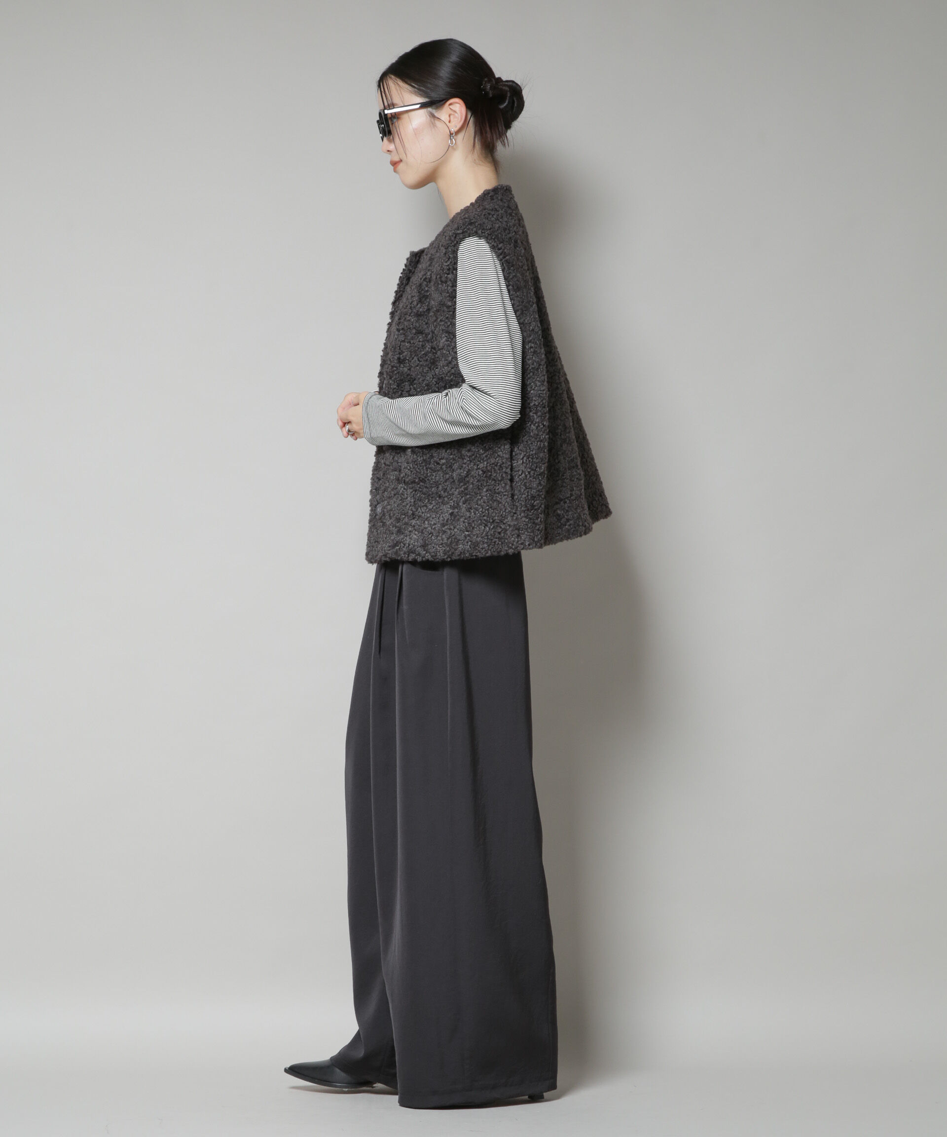 nano･universe「カーリングフェイクファージレ」|テーラードジャケット|