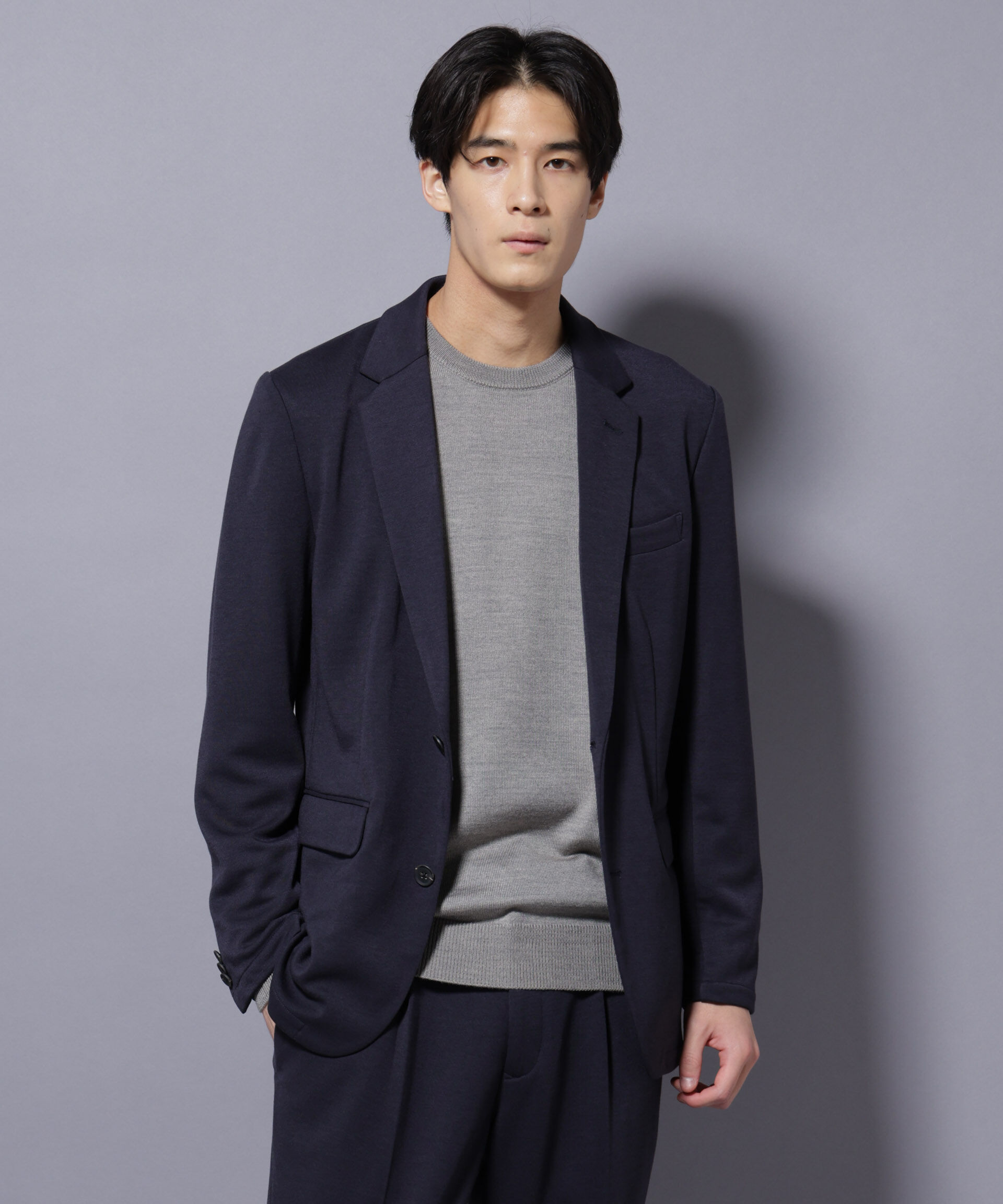 nano･universe「「Damerino」ポンチストレッチセットアップ」|スーツ|