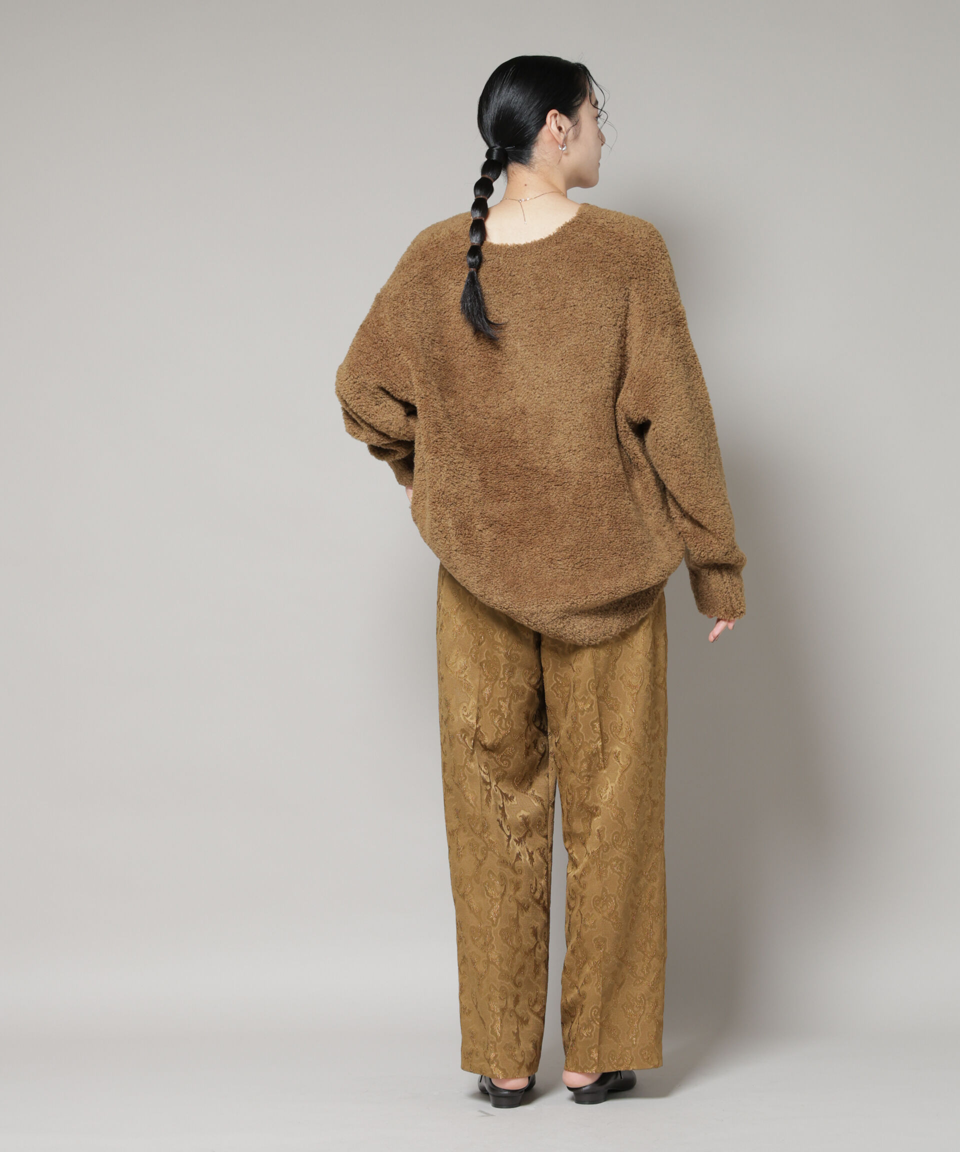 nano･universe「ウールフェザーVネックニットプルオーバー」|ニット・セーター|