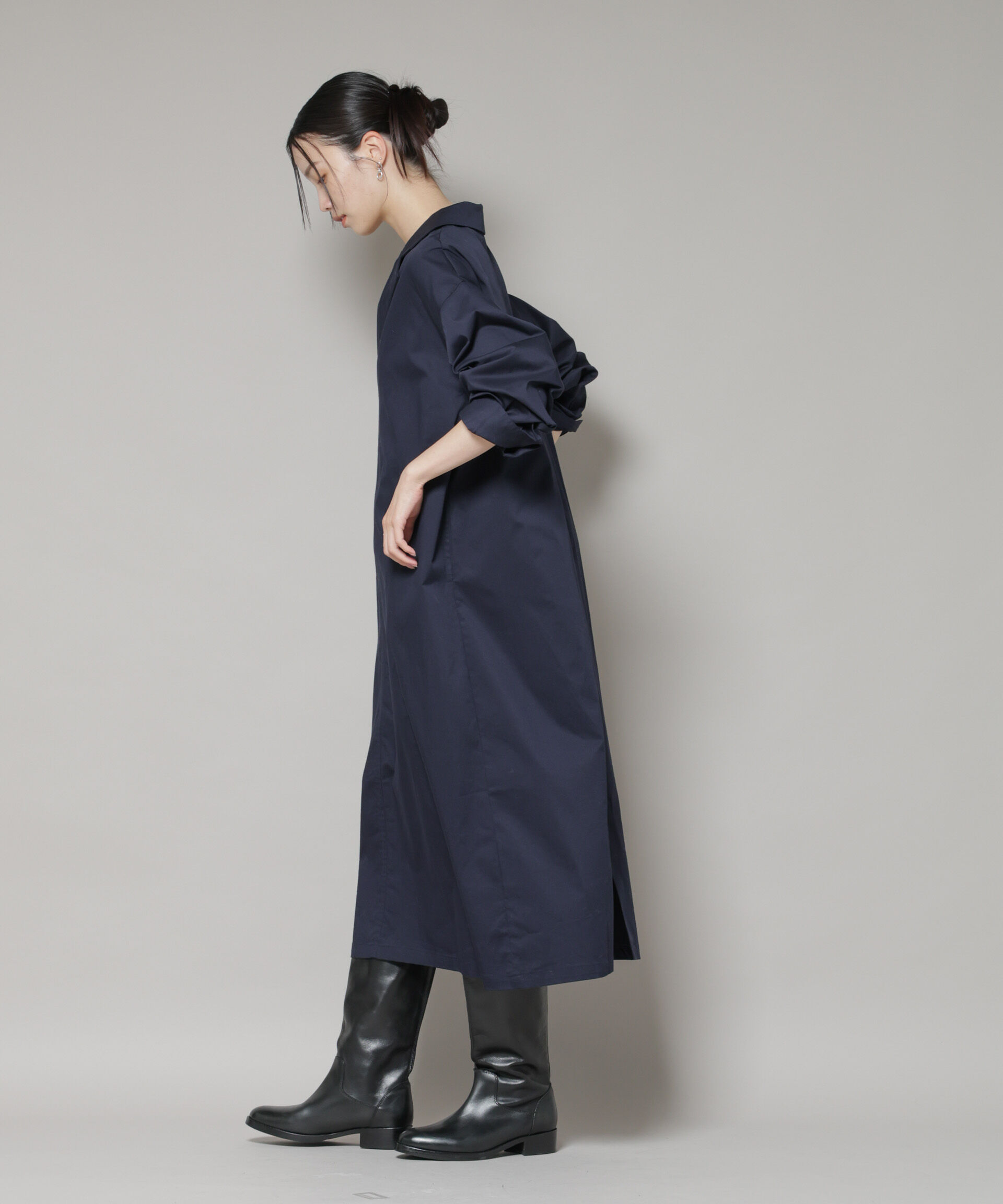 nano･universe「テーラードカラーロングワンピース」|ワンピース|