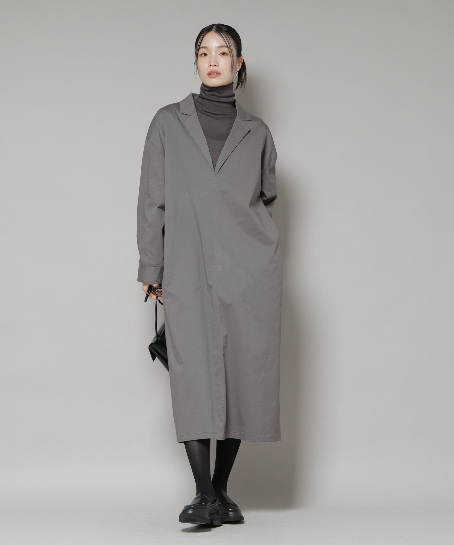 nano･universe「テーラードカラーロングワンピース」|ワンピース|