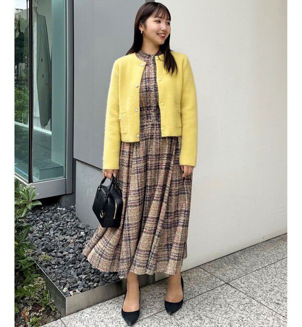 組曲「ギミックチェックツイード ワンピース」|ワンピース|ｲｴﾛｰﾐｯ