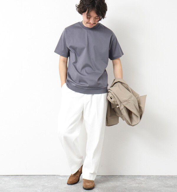 NOLLEY'S goodman「《ビジカジ対応》シルケットスムースドレスTシャツ 25SS」|Tシャツ・カットソー|