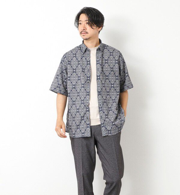 NOLLEY'S goodman「【DotAir】吸水速乾 総柄BDシャツ 25SS」|シャツ・ブラウス|