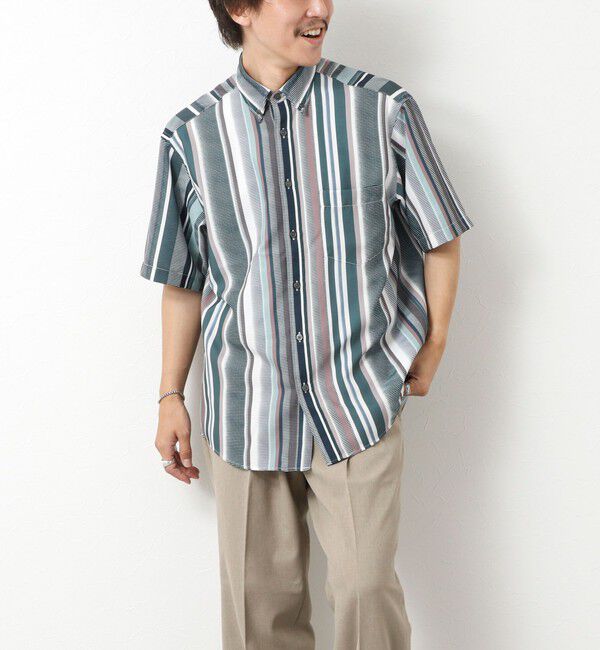 NOLLEY'S goodman「【DotAir】吸水速乾 総柄BDシャツ 25SS」|シャツ・ブラウス|