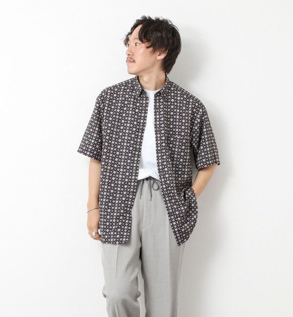 NOLLEY'S goodman「【DotAir】吸水速乾 総柄BDシャツ 25SS」|シャツ・ブラウス|