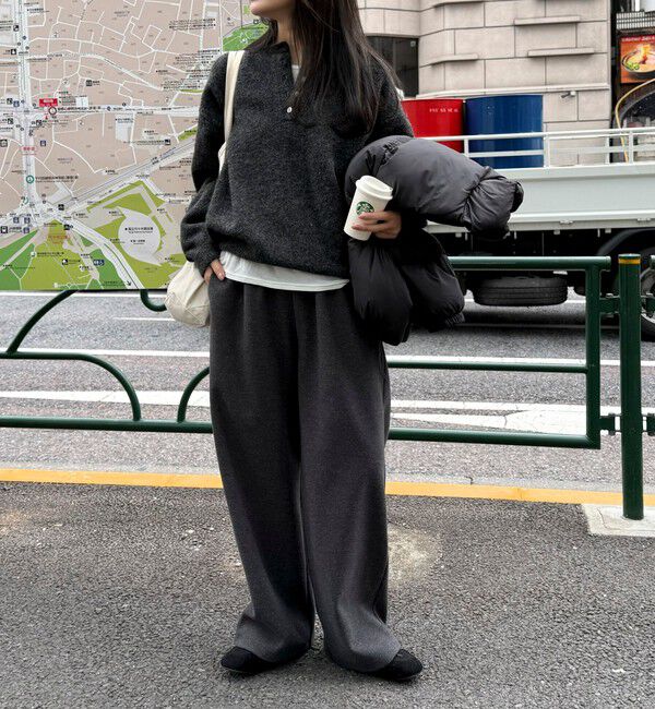 fredy emue「ヘンリーネックニットプルオーバー」|ニット・セーター|